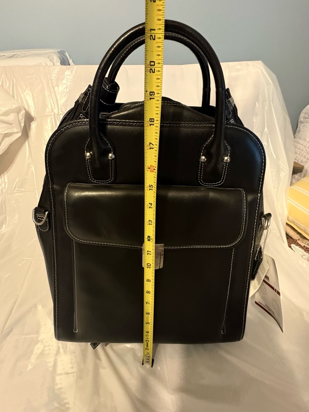 McKlein USA rolling laptop briefcase detachable with wheels - Picture 9 of 16